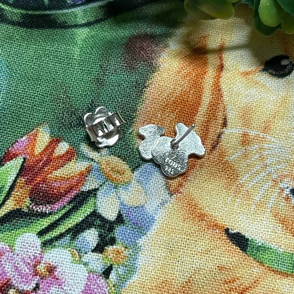 Bear - Earrings sterling silver 925 Push